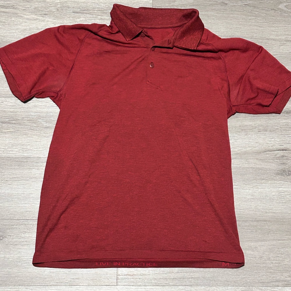 Lululemon Metal Vent Tech Men’s Polo Shirt (Red)
